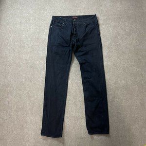 Ted Baker 13 Bakers Dozen Button Fly Jeans Mens Size 34L Blue Meas 34x34